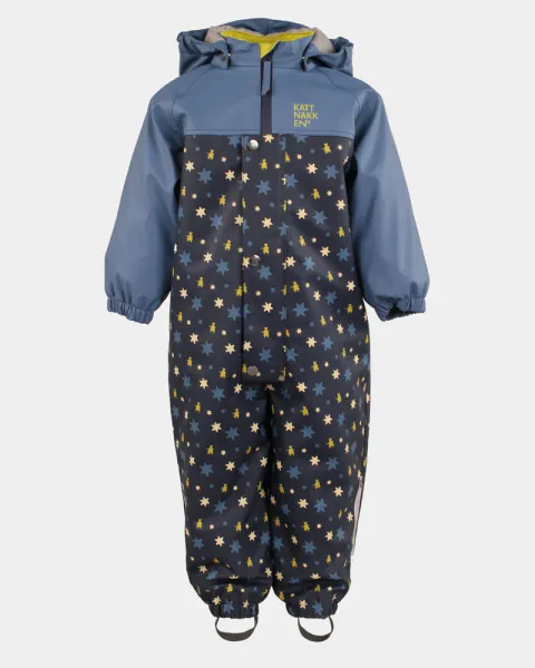 Kattnakken , Vinterregndress baby Pytt bl&aring; horisont