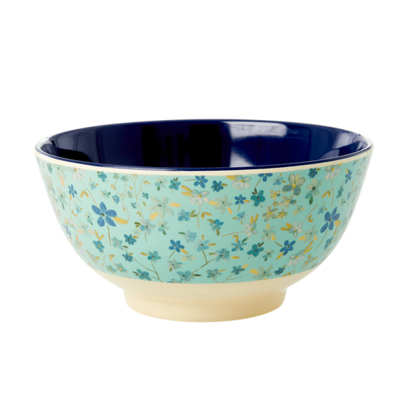 Rice, bolle blue floral print
