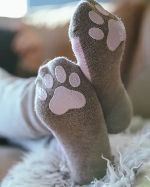 Kattnakken ullsokker antiskli engkarse