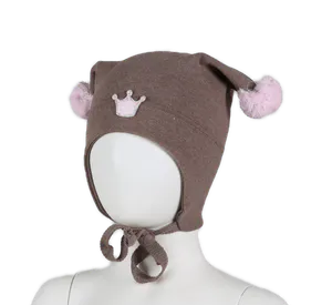 Hovedbilde Kivat, brunmelert bomullslue ...