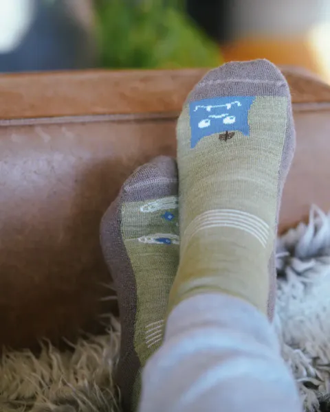 Kattnakken ullsokker antiskli mose