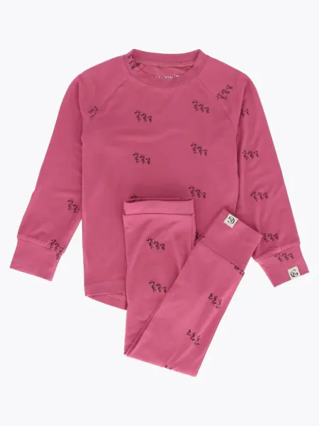 Gullkorn design, Bukkene bambussett varm rosa